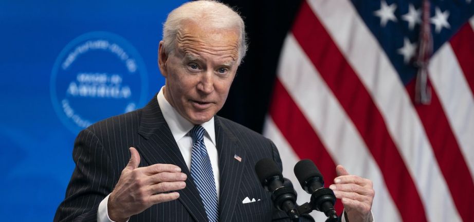 President Joe Biden answers questions from reporters in the South Court Auditorium on the White House complex, Monday, Jan. 25, 2021, in Washington. [AP Photo | Evan Vucci]