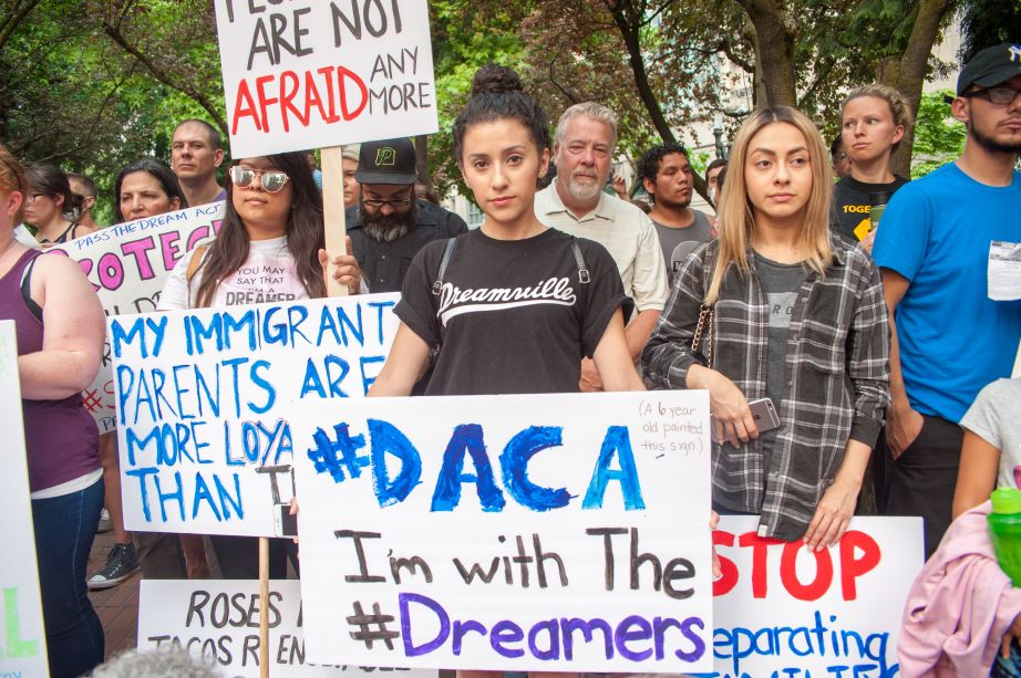 DACA march with signs