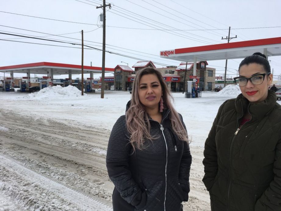 Martha "Mimi" Hernandez, left, and Ana Suda in Havre, Mont.