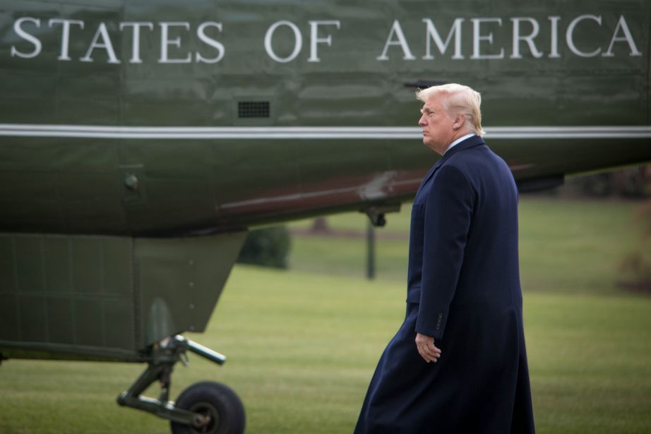 President Donald J. Trump boarding helicopter