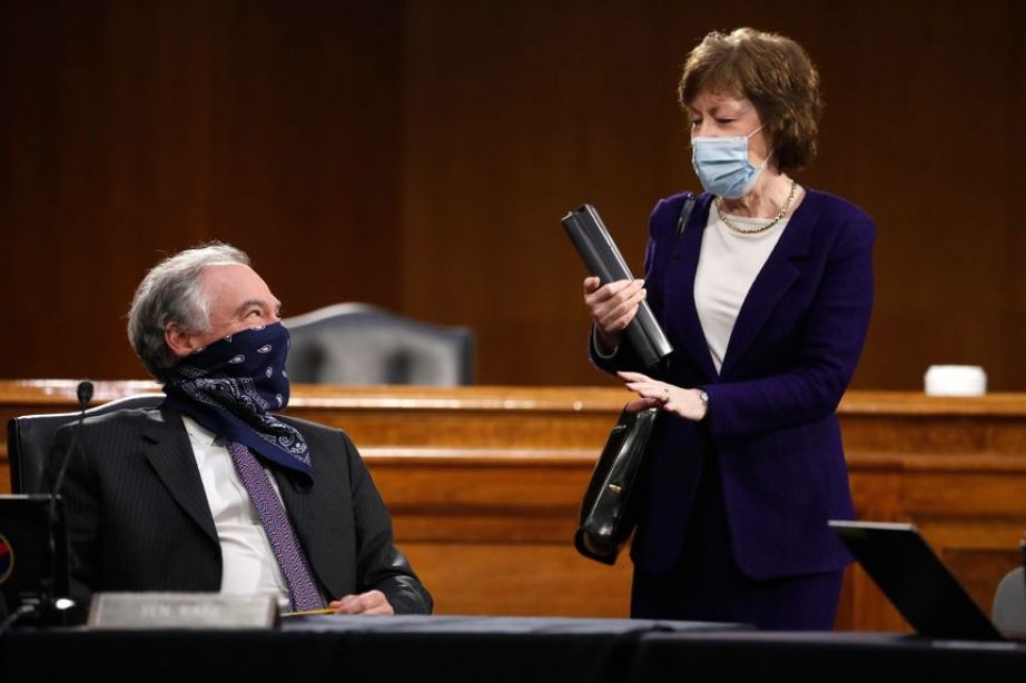 Sen. Tim Kaine (D., Va.) and Sen. Susan Collins (R., Maine)