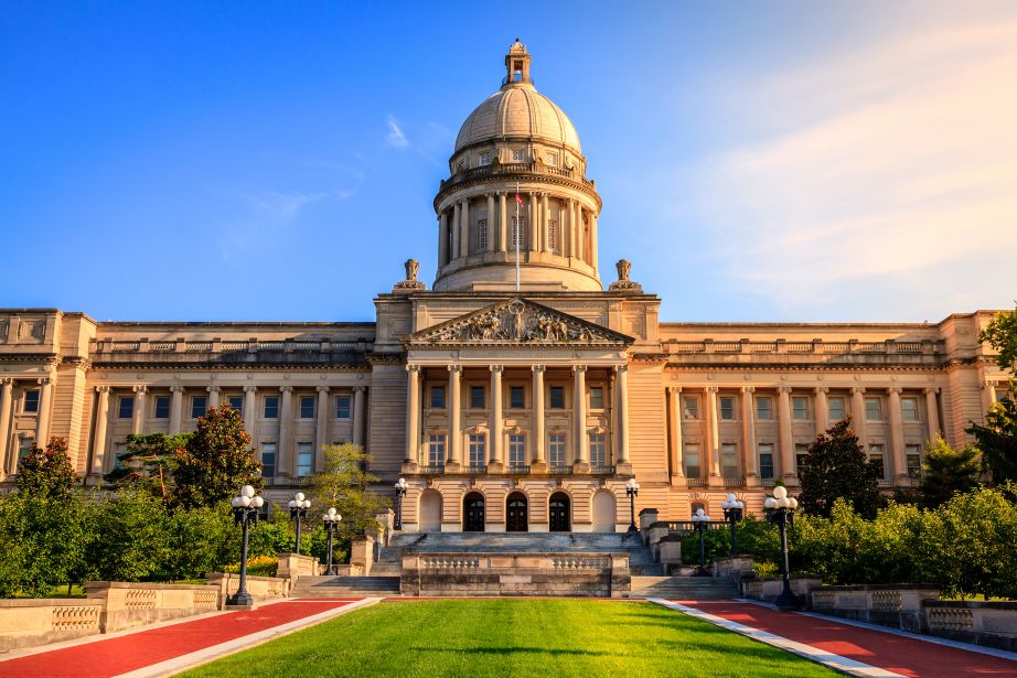 Capitol building in Frankfort, Kentucky