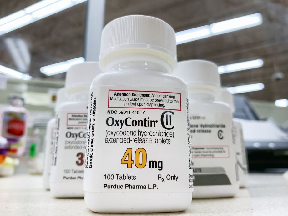 OxyContin 40mg Purdue Pharma bottle